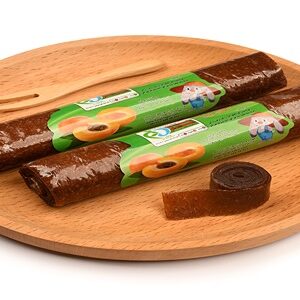 لواشک لوله ای زردآلو باغبان مقدار 40 گرم