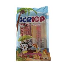 فرآورده یخی خوراکی لپ لپ با طعم میوه بسته 5 عددی